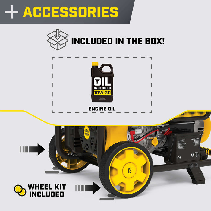 Champion 201494 9200W/11500W Generator 50 Amp Gas Electric Start CO Shield New - Features