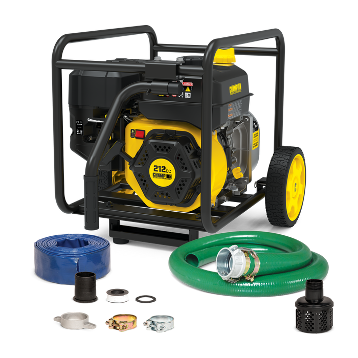 Champion 201559 2" Semi Trash Pump w/hose & wheel kits (replaces 66520)