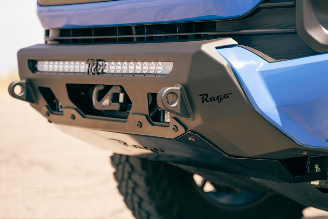 Rago Fabrication 2016-2023 Toyota Tacoma Center Mount Winch Front Bumper – on the trail, image 11 of 12