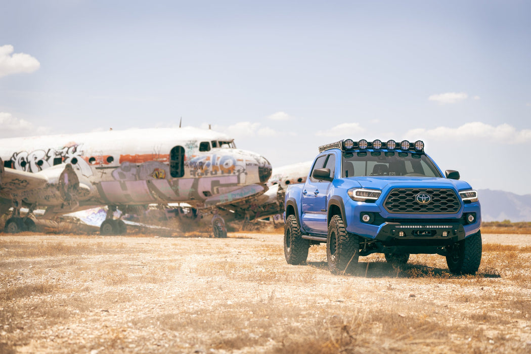 Rago Fabrication 2016-2023 Toyota Tacoma Center Mount Winch Front Bumper – on the trail, image 7 of 12