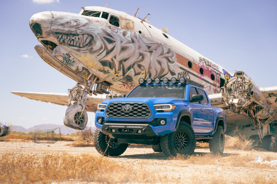 Rago Fabrication 2016-2023 Toyota Tacoma Center Mount Winch Front Bumper – on the trail, image 2 of 12