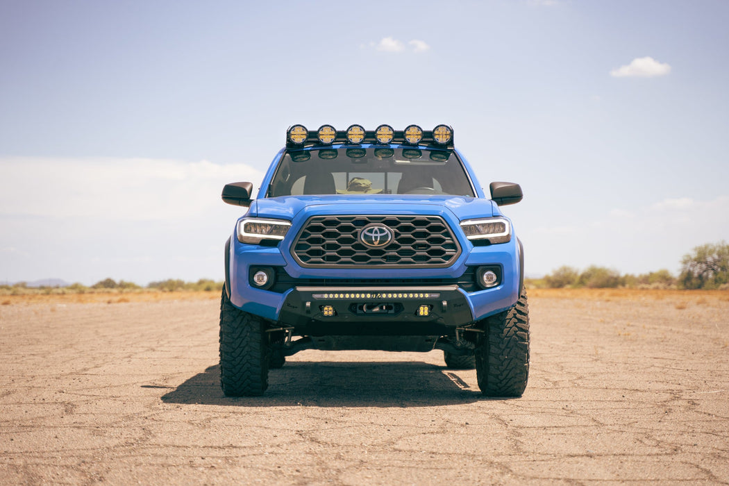 Rago Fabrication 2016-2023 Toyota Tacoma Center Mount Winch Front Bumper – on the trail, image 4 of 12