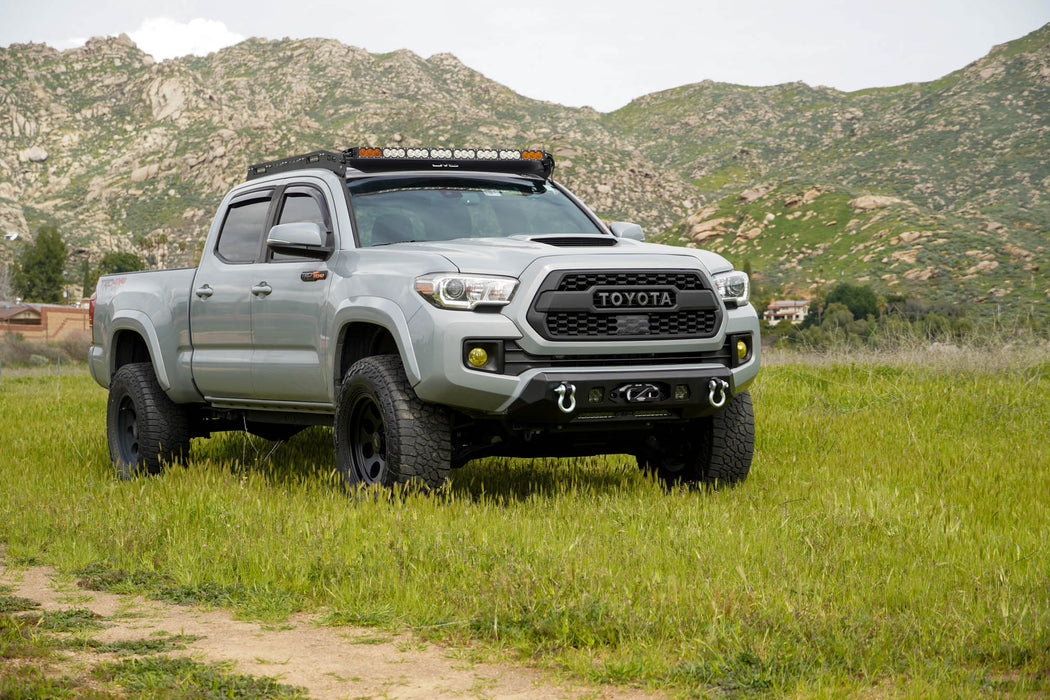 DV8 Offroad 2016-2023 Toyota Tacoma Centric Winch Front Bumper – installed on vehicle, image 3 of 12