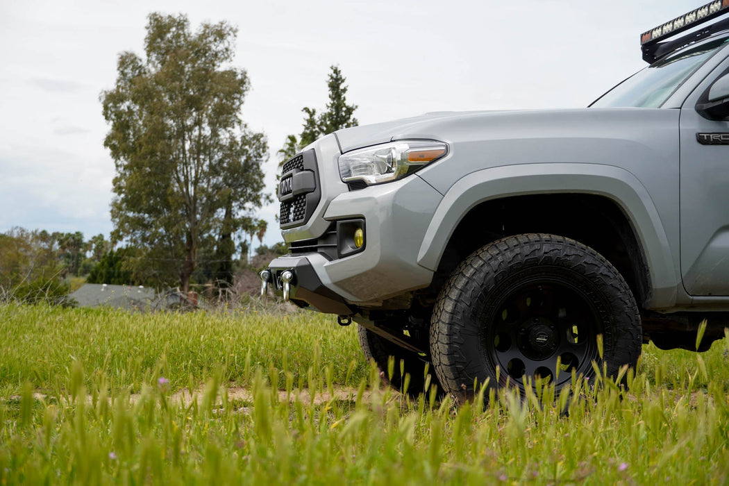 DV8 Offroad 2016-2023 Toyota Tacoma Centric Winch Front Bumper – installed on vehicle, image 5 of 12