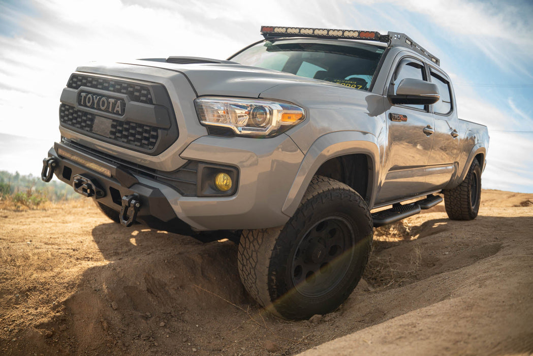 DV8 Offroad 2016-2023 Toyota Tacoma Crew Cab OE Plus Side Steps – on the trail, image 9 of 12