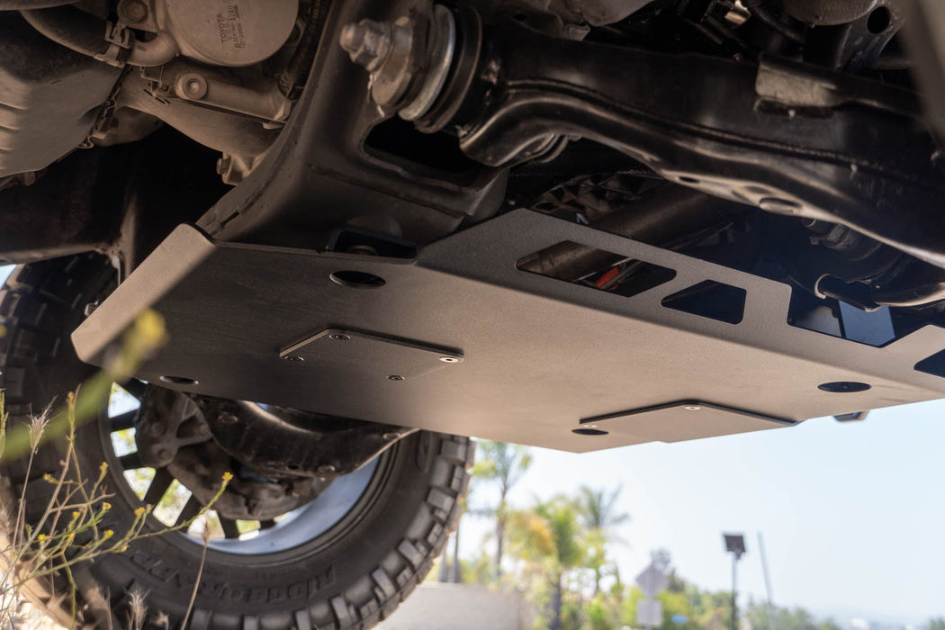 DV8 Offroad 2016-2023 Toyota Tacoma Front Skid Plate – installed on vehicle, image 3 of 10