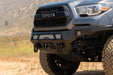 DV8 Offroad 2016-2023 Toyota Tacoma MTO Series Winch Front Bumper – installed on vehicle, image 10 of 19