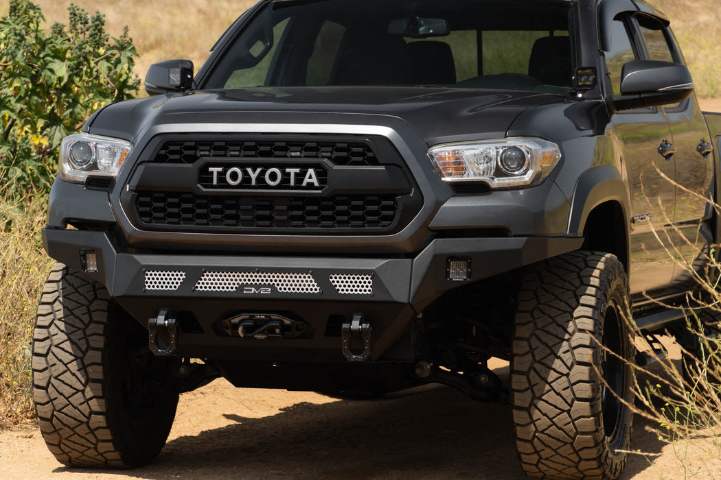 DV8 Offroad 2016-2023 Toyota Tacoma MTO Series Winch Front Bumper – installed on vehicle, image 4 of 19