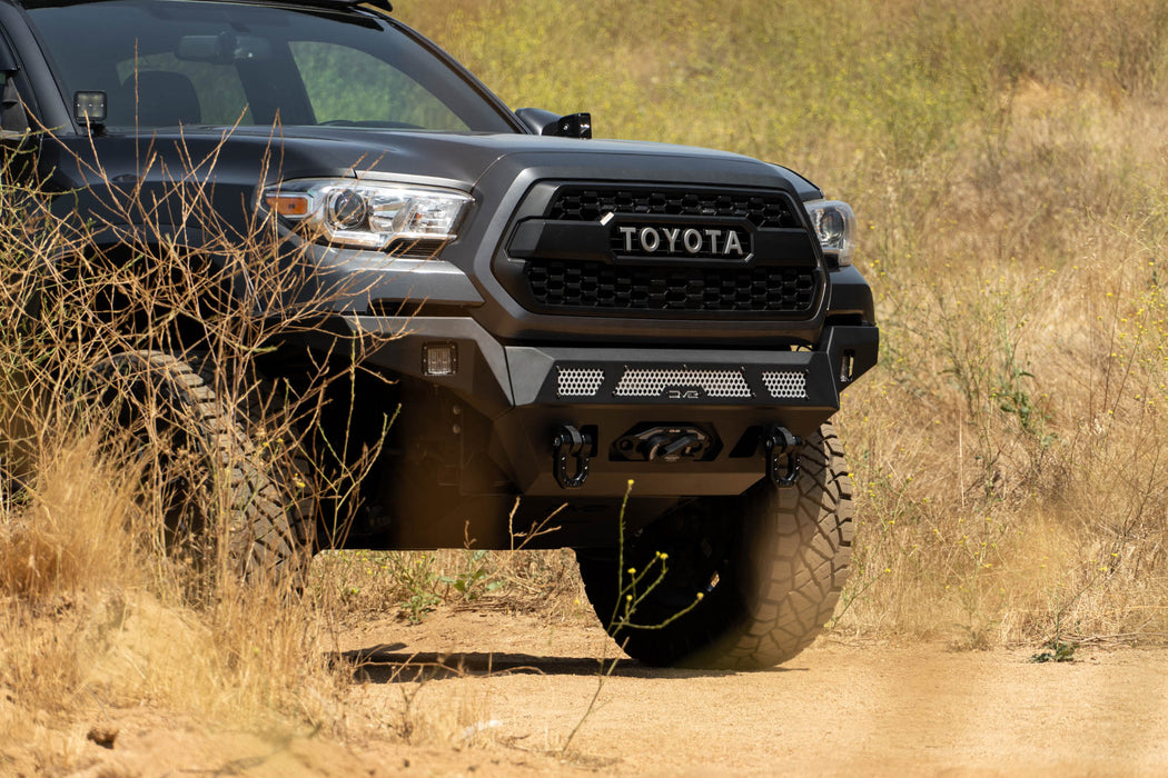 DV8 Offroad 2016-2023 Toyota Tacoma MTO Series Winch Front Bumper – installed on vehicle, image 8 of 19