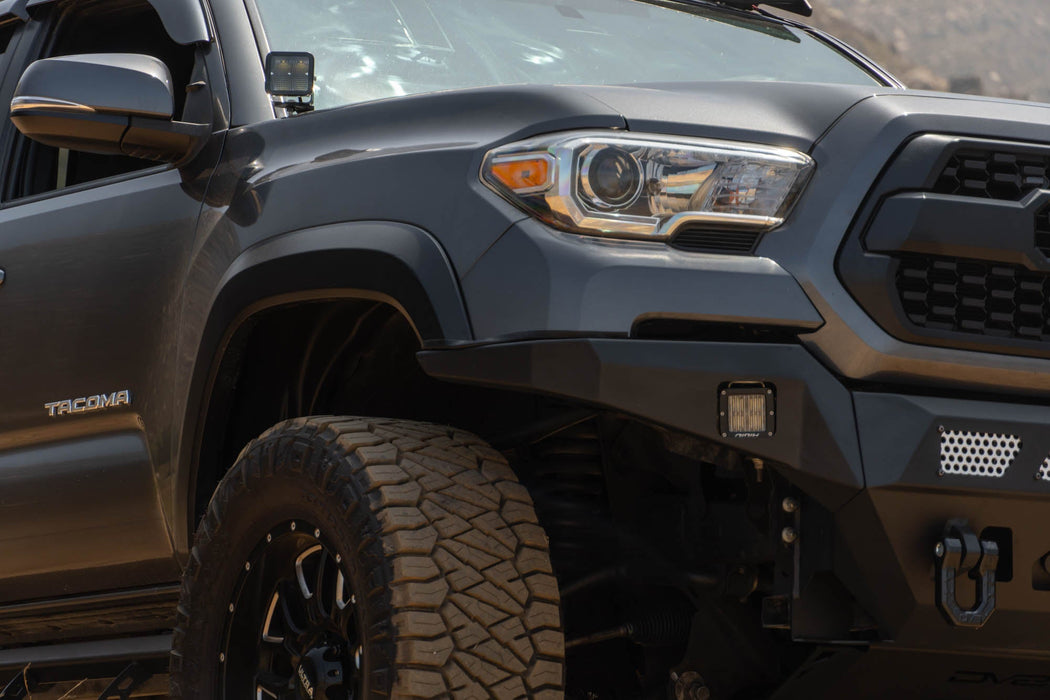 DV8 Offroad 2016-2023 Toyota Tacoma MTO Series Winch Front Bumper – installed on vehicle, image 9 of 19