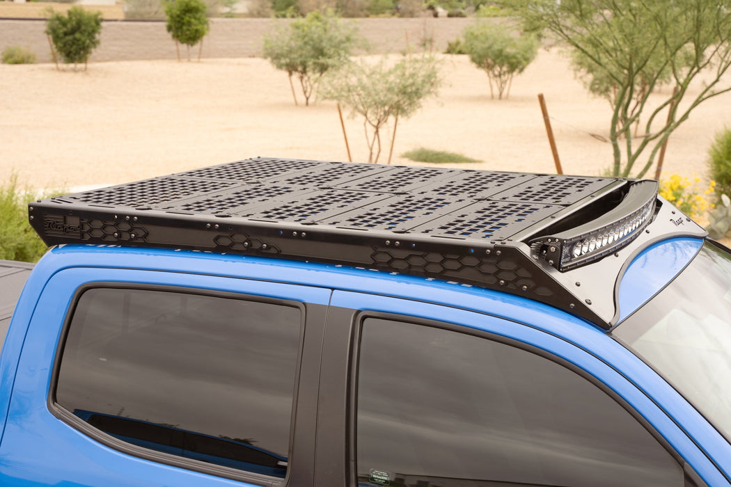Rago Fabrication 2016-2023 Toyota Tacoma Roof Rack With Light Pocket – installed on vehicle, image 15 of 16