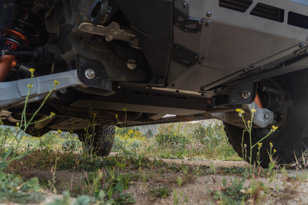 DV8 Offroad 2015-2020 Ford F-150 & Raptor Front Differential Skid Plate – installed on vehicle, image 11 of 13