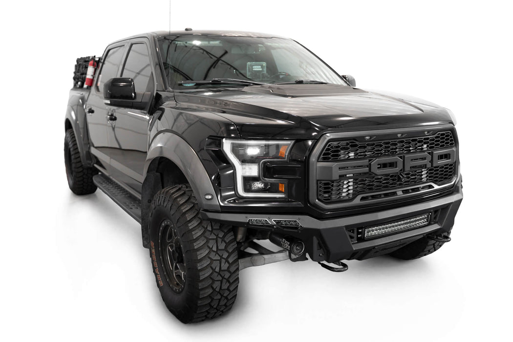 Addictive Desert Designs 2017-2020 Ford F-150 Raptor Phantom Front Bumper – installed on vehicle, image 5 of 10