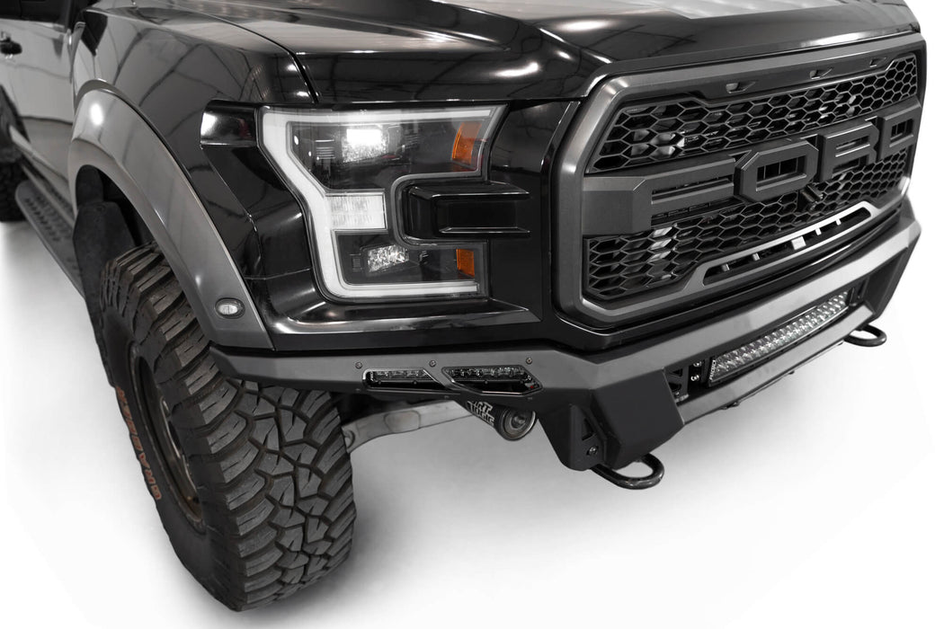 Addictive Desert Designs 2017-2020 Ford F-150 Raptor Phantom Front Bumper – installed on vehicle, image 7 of 10