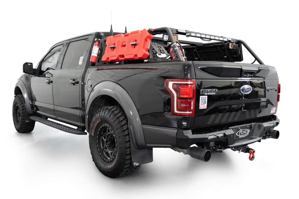 Addictive Desert Designs 2017-2020 Ford F-150 Raptor Phantom Rear Bumper – installed on vehicle, image 3 of 14