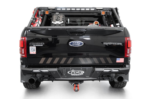 Addictive Desert Designs 2017-2020 Ford F-150 Raptor Phantom Rear Bumper – installed on vehicle, image 2 of 14