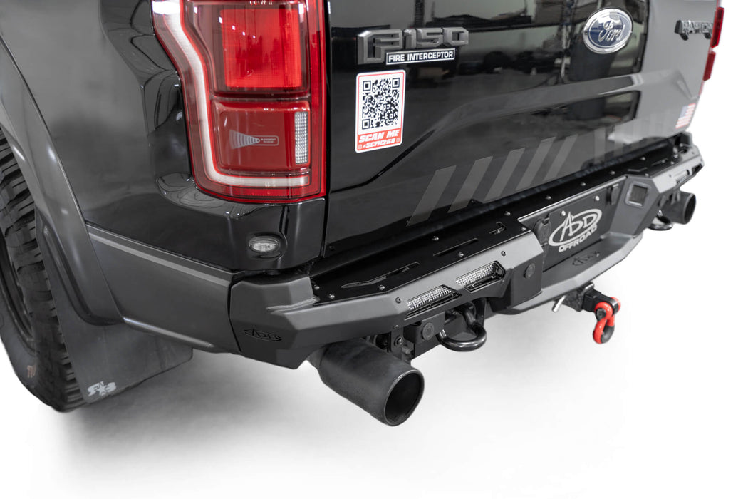 Addictive Desert Designs 2017-2020 Ford F-150 Raptor Phantom Rear Bumper – installed on vehicle, image 9 of 14