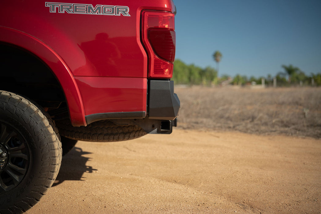 DV8 Offroad 2017-2026 Ford Super Duty Spec Series Rear Bumper – installed on vehicle, image 6 of 17