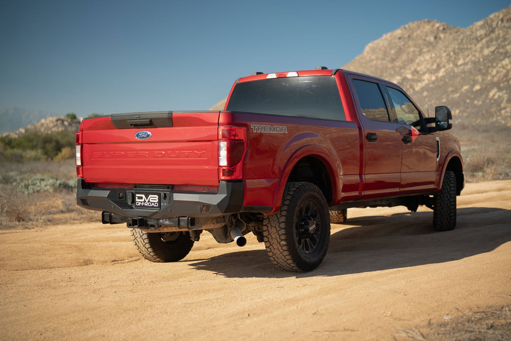 DV8 Offroad 2017-2026 Ford Super Duty Spec Series Rear Bumper – installed on vehicle, image 4 of 17