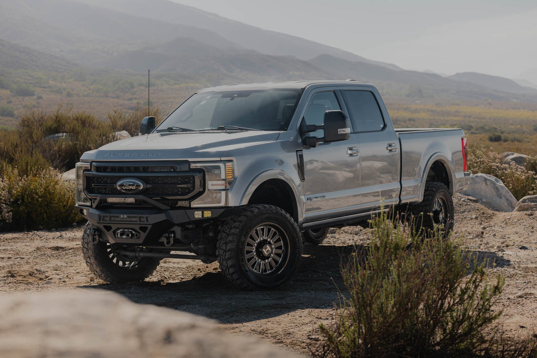 DV8 Offroad 2017-2022 Ford F-250/350 Spec Series Front Bumper – on the trail, image 8 of 12