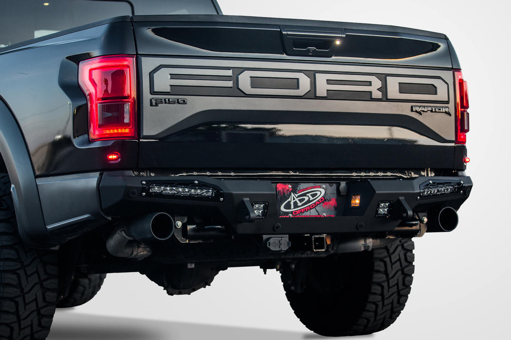 Addictive Desert Designs 2017-2020 Ford Raptor HoneyBadger Rear Bumper (10" Lights) – image 1 of 12
