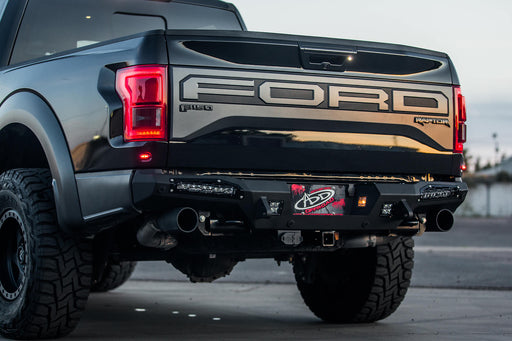 Addictive Desert Designs 2017-2020 Ford Raptor HoneyBadger Rear Bumper (10" Lights) – image 2 of 12