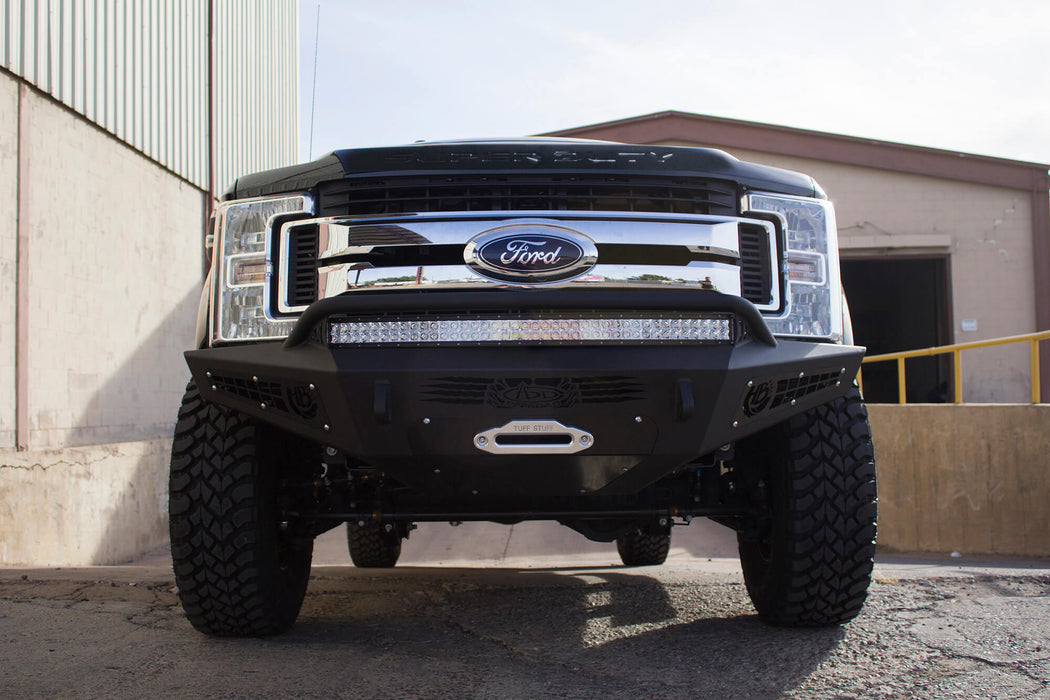 Addictive Desert Designs 2017-2022 Ford Super Duty HoneyBadger Winch Front Bumper – image 4 of 5
