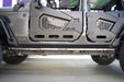 DV8 Offroad 2018-2026 Jeep Wrangler JL 4-Door Rock Skins – installed on vehicle, image 2 of 16