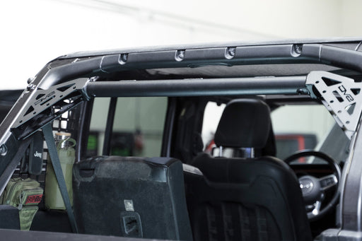 DV8 Offroad 2018-2026 Jeep Wrangler JL Rear Speaker & Light Bar Mount – installed on vehicle, image 2 of 15