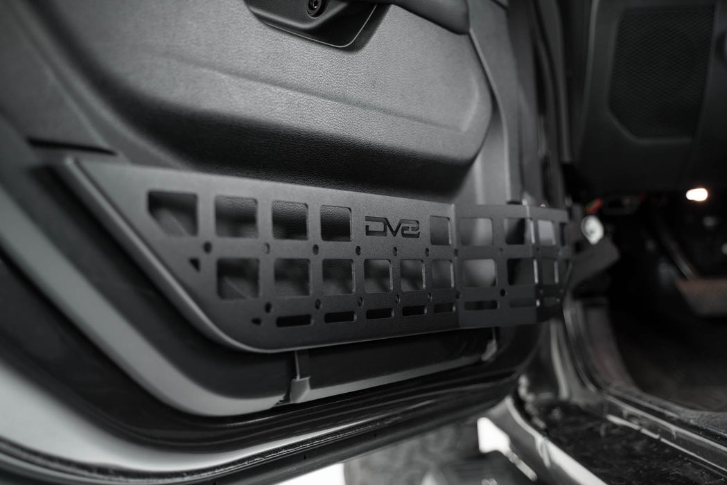 DV8 Offroad 2018-2026 Jeep Wrangler JL & Gladiator JT Front Door Pocket Molle Panels – installed on vehicle, image 6 of 12