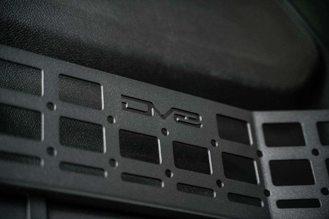 DV8 Offroad 2018-2026 Jeep Wrangler JL & Gladiator JT Front Door Pocket Molle Panels – installed on vehicle, image 7 of 12