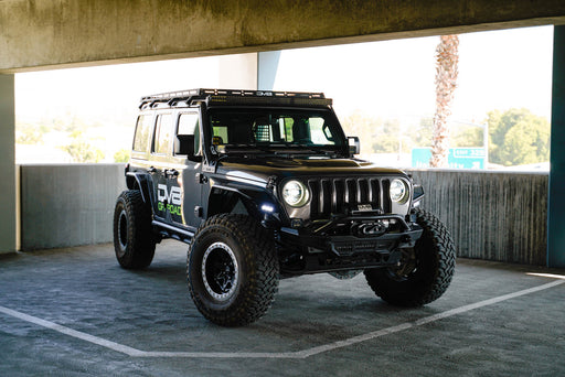 DV8 Offroad 2018-2026 Jeep Wrangler JL & Gladiator JT 50-Inch Light Bar Mount – installed on vehicle, image 2 of 15