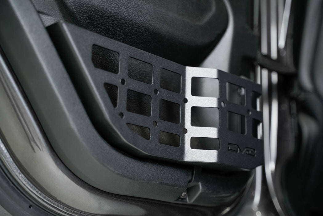 DV8 Offroad 2018-2026 Jeep Wrangler JL & Gladiator JT Rear Door Pocket Molle Panels – installed on vehicle, image 5 of 12