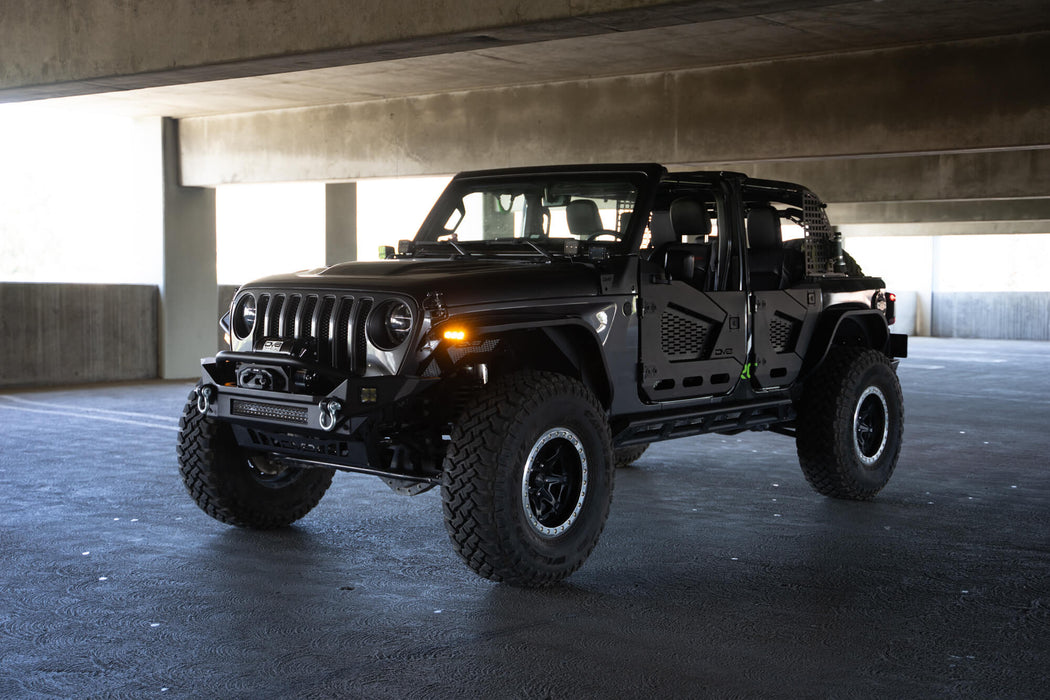 DV8 Offroad 2018-2026 Jeep Wrangler JL Slim Fender Flares – installed on vehicle, image 9 of 20
