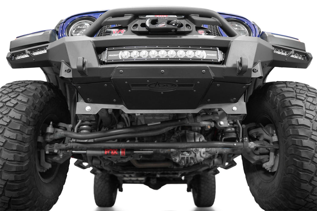 Addictive Desert Designs 2018-2026 Jeep JL/JT Phantom Winch Front Bumper – installed on vehicle, image 9 of 14