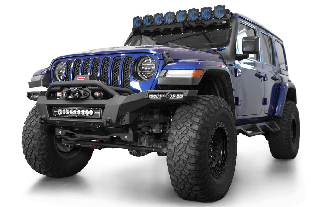 Addictive Desert Designs 2018-2026 Jeep JL/JT Phantom Winch Front Bumper – installed on vehicle, image 10 of 14