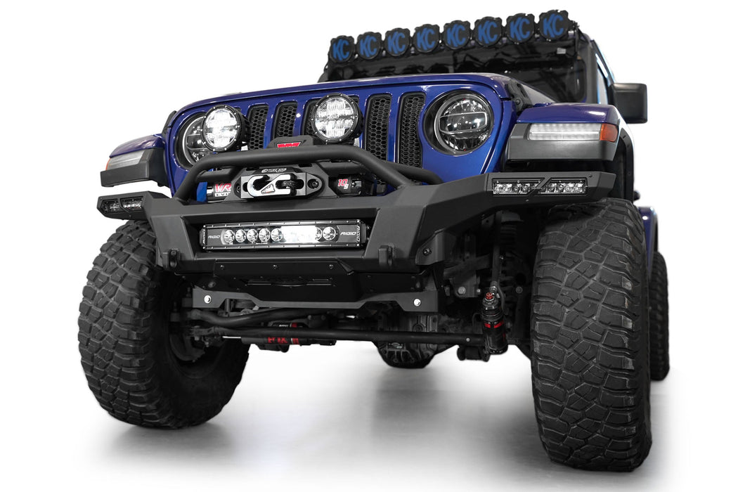 Addictive Desert Designs 2018-2026 Jeep JL/JT Phantom Winch Front Bumper – installed on vehicle, image 13 of 14