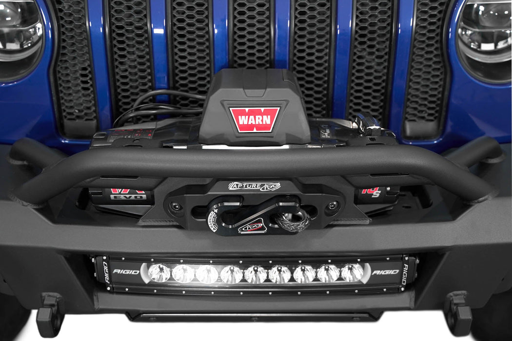 Addictive Desert Designs 2018-2026 Jeep JL/JT Phantom Winch Front Bumper – installed on vehicle, image 8 of 14
