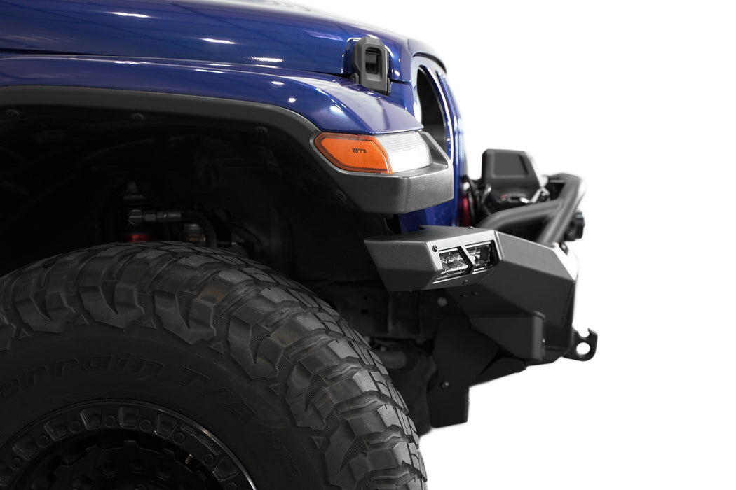 Addictive Desert Designs 2018-2026 Jeep JL/JT Phantom Winch Front Bumper – installed on vehicle, image 5 of 14