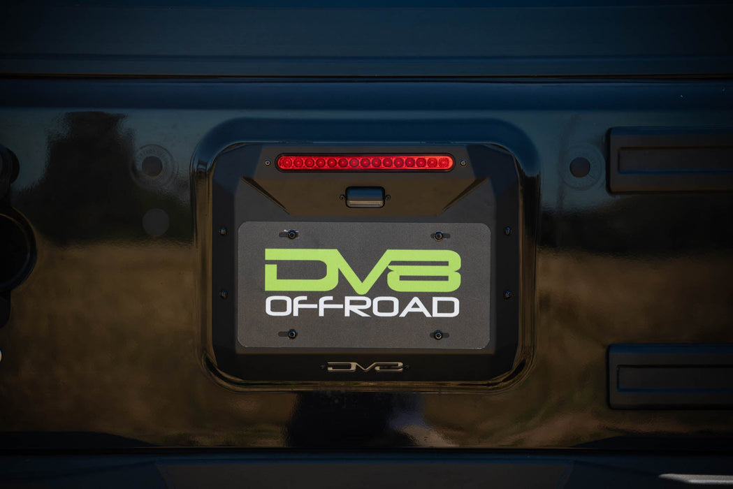 DV8 Offroad 2007-2018 Jeep Wrangler JK Spare Tire Delete – installed on vehicle, image 3 of 12