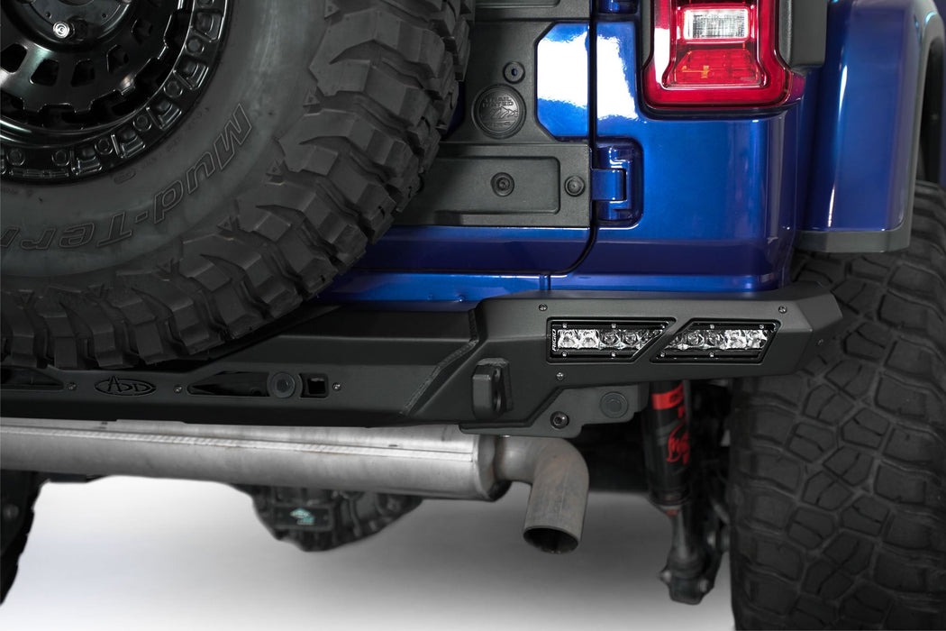 Addictive Desert Designs 2018-2026 Jeep Wrangler JL Phantom Rear Bumper – installed on vehicle, image 5 of 9