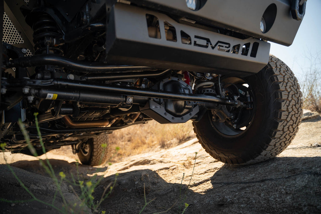 DV8 2018-2026 Jeep Wrangler JL & Gladiator JT Dana 44 Front Differential Skid Plate – installed on vehicle, image 4 of 14