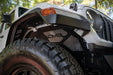 DV8 Offroad 2018-2025 Jeep Wrangler JL & Gladiator JT Front Inner Fenders – installed on vehicle, image 18 of 20