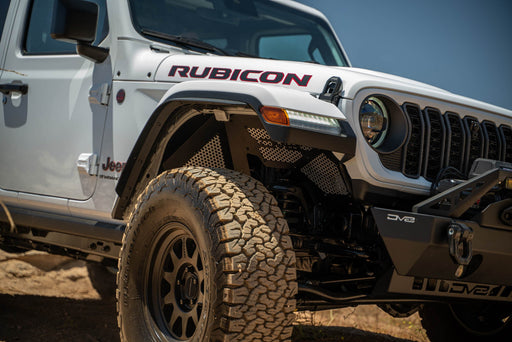 DV8 Offroad 2018-2025 Jeep Wrangler JL & Gladiator JT Front Inner Fenders – installed on vehicle, image 2 of 20