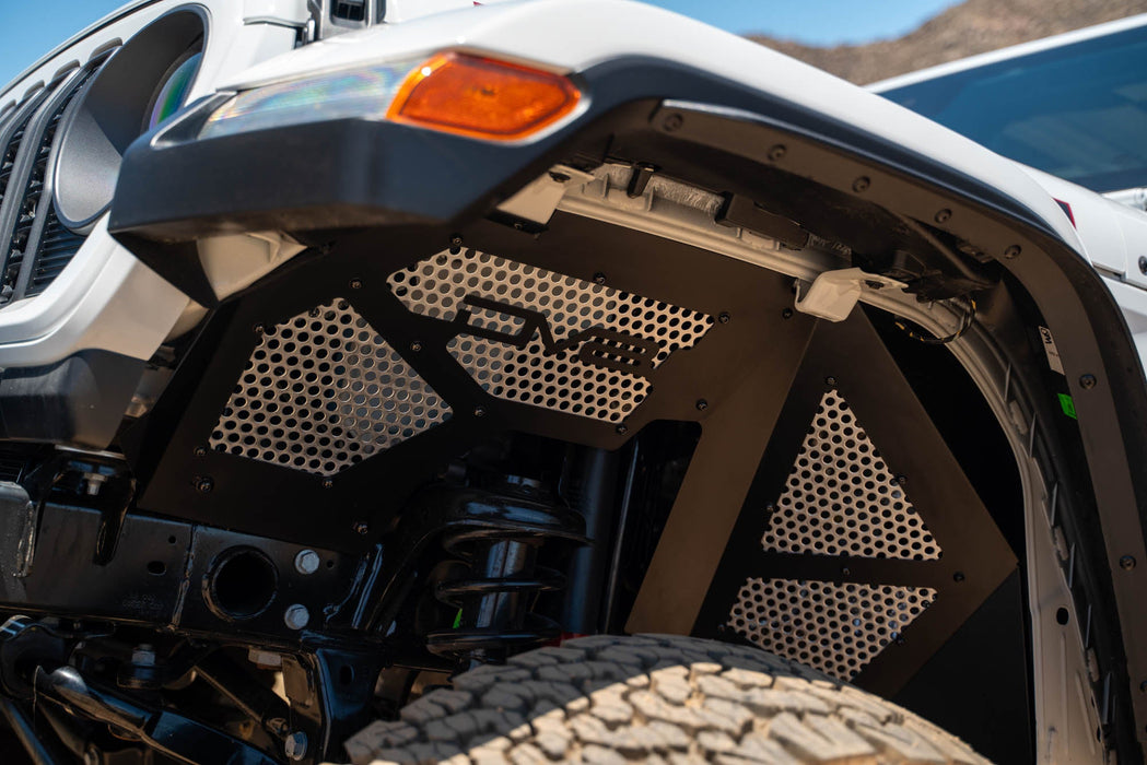DV8 Offroad 2018-2025 Jeep Wrangler JL & Gladiator JT Front Inner Fenders – installed on vehicle, image 5 of 20
