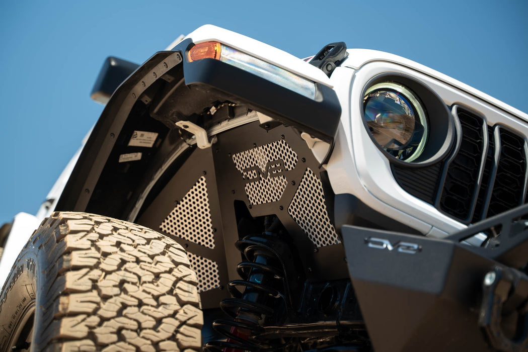 DV8 Offroad 2018-2025 Jeep Wrangler JL & Gladiator JT Front Inner Fenders – installed on vehicle, image 10 of 20