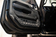 DV8 Offroad 2018-2026 Jeep Wrangler JL & Gladiator JT Slim Front Door Molle Pockets – installed on vehicle, image 3 of 15