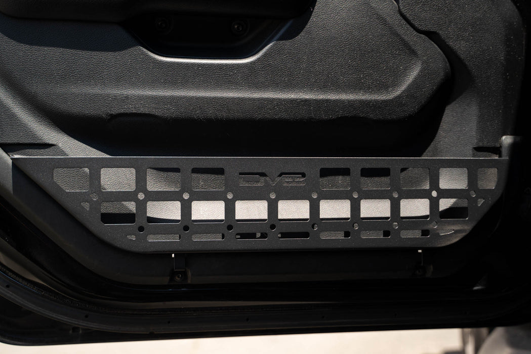 DV8 Offroad 2018-2026 Jeep Wrangler JL & Gladiator JT Slim Front Door Molle Pockets – installed on vehicle, image 5 of 15