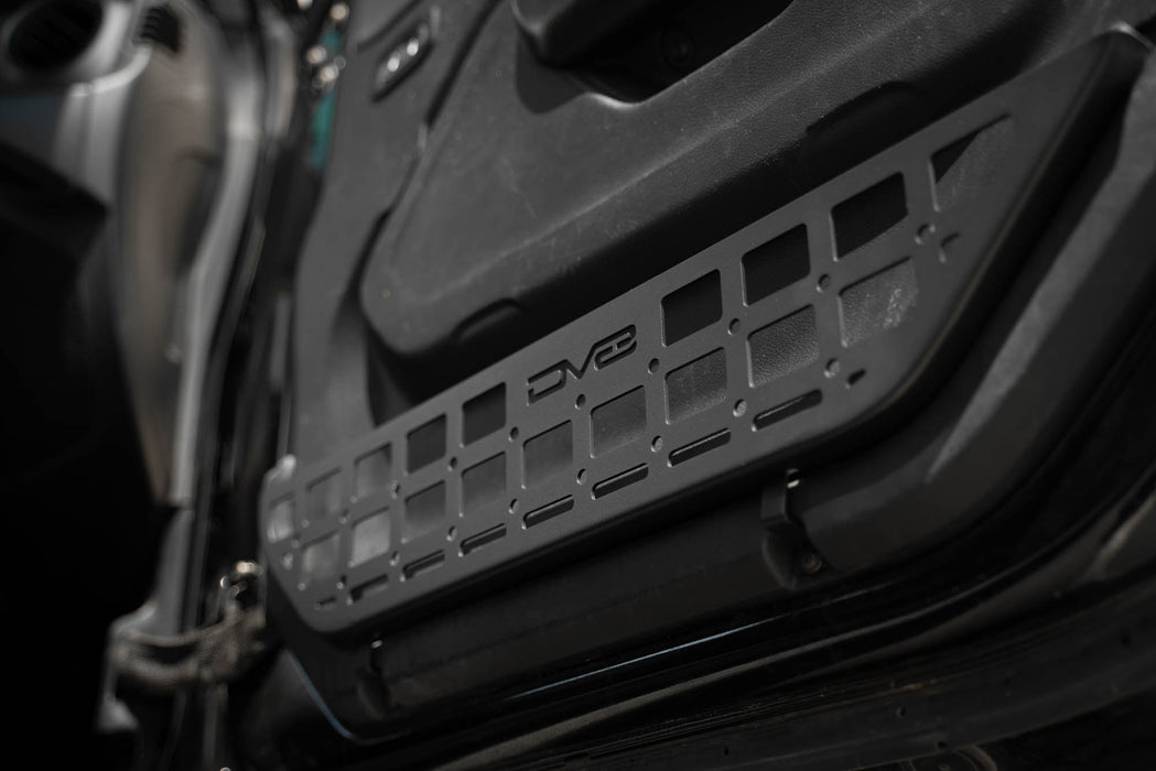 DV8 Offroad 2018-2026 Jeep Wrangler JL & Gladiator JT Slim Front Door Molle Pockets – installed on vehicle, image 9 of 15