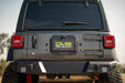 DV8 Offroad 2018-2026 Jeep Wrangler JL Spare Tire Delete w/ Camera Holder – on the trail, image 4 of 10